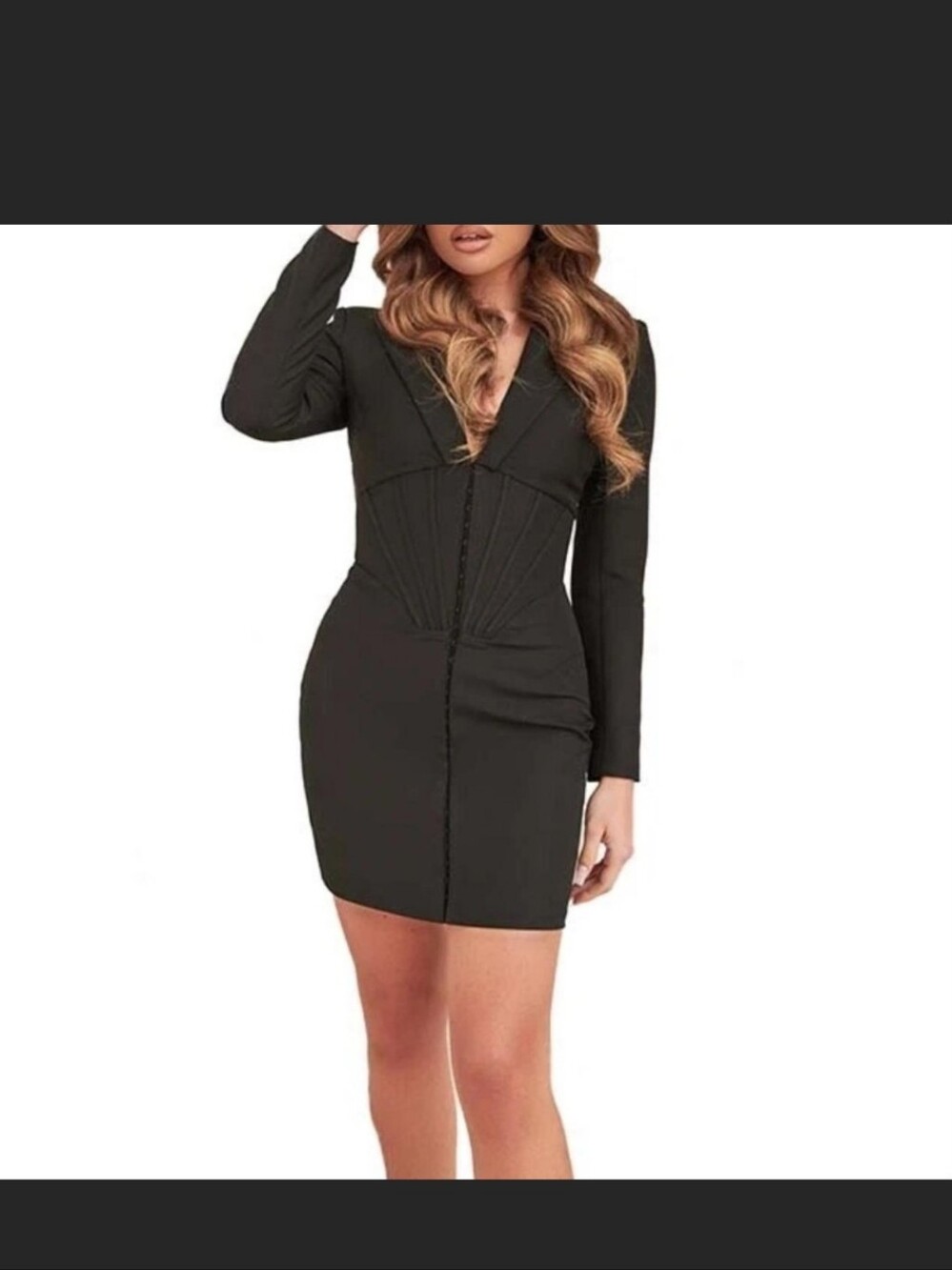 Lavish Alice Corset Tux Mini Dress in Black WOMENS SIZE US 6 NEW